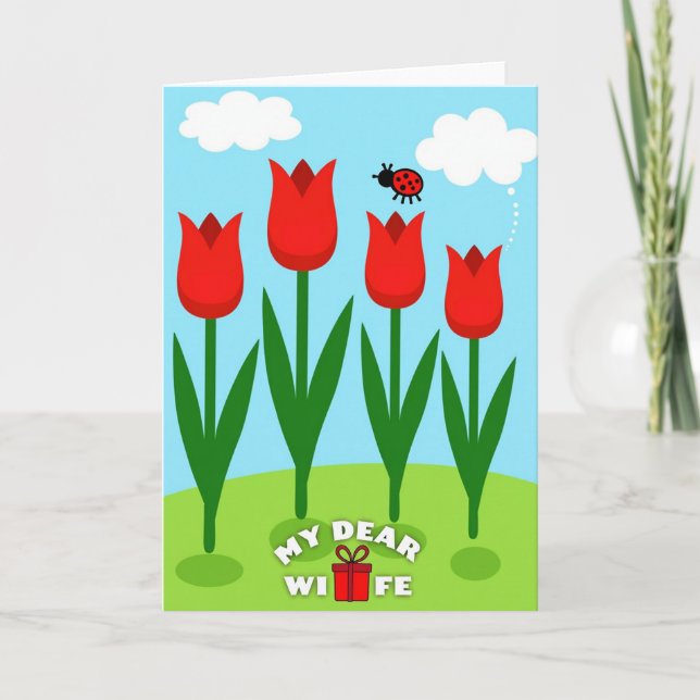 Graphic Blossom Mothers Day Card (Front)