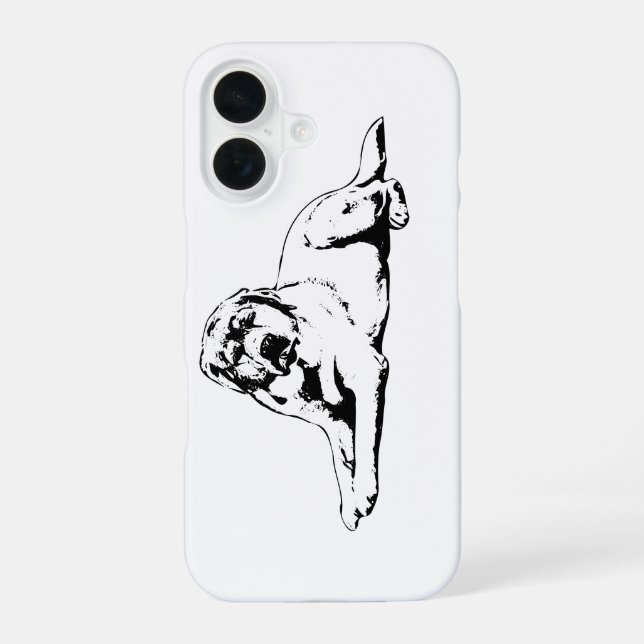 Graphic Calm Protector Iphone Case (Back)