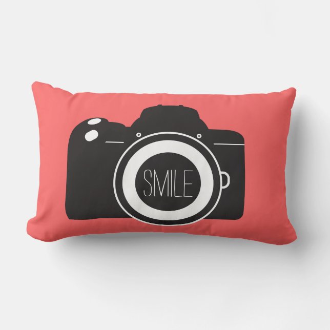 Graphic Camera Smile pillow (Front)