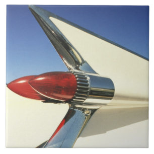 Graphic: Close-up of fin and taillight on Ceramic Tile