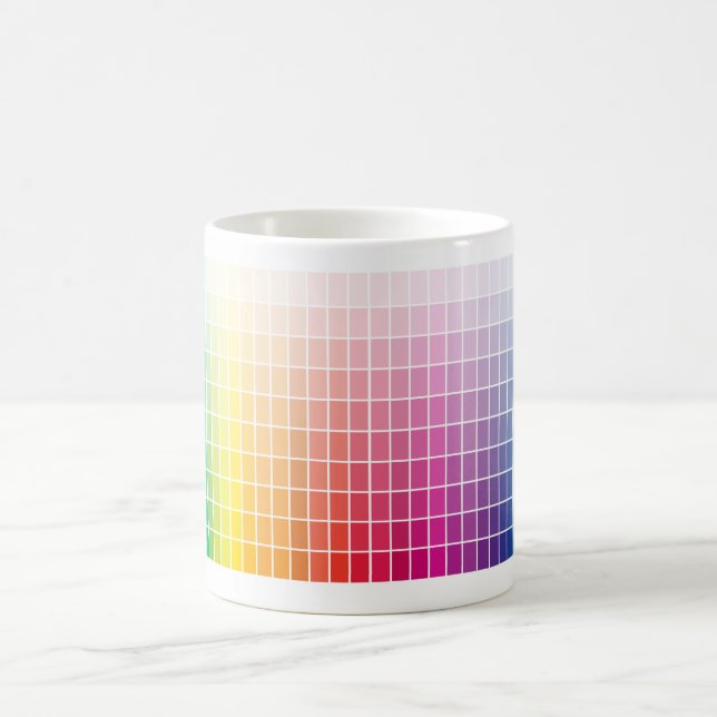 Graphic Color Colour Table Spectrum Palette Ombre Coffee Mug (Center)