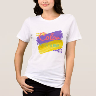 Graphic "Color Outside the Lines" Inspirational Tri-Blend Shirt