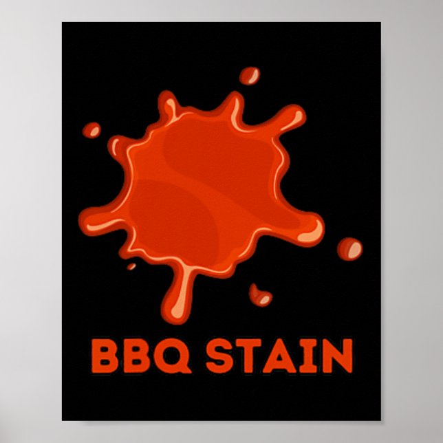 Graphic Colorful Bbq Stain Art 1  Poster (Front)