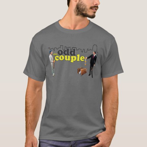 Graphic Couple Two Man Arts The Odds Design Comedy T_Shirt