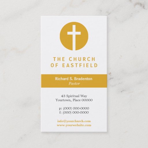 Customizable Graphic Cross Business Card