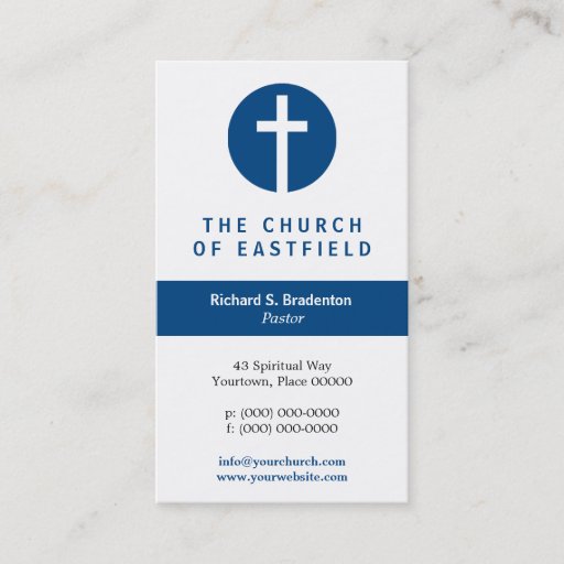 Customizable Graphic Cross Business Card