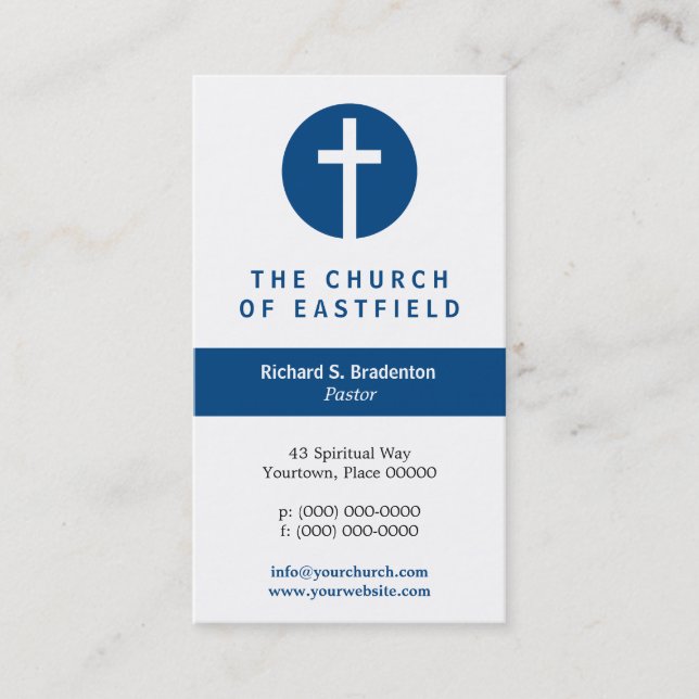 Graphic Cross Business Card (Front)