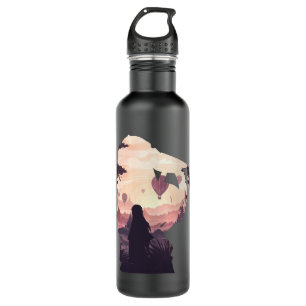 Graphic Demon Anime Slayers Manga Series Muichiro Stainless Steel Water Bottle