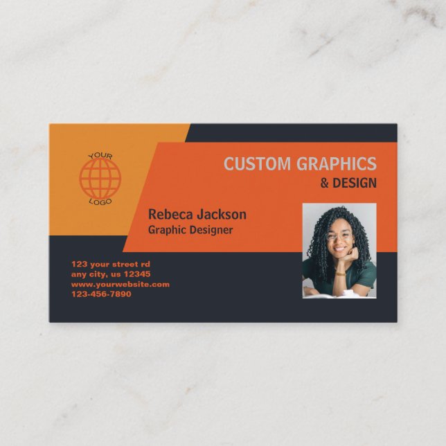 Graphic Design Business Card (Front)