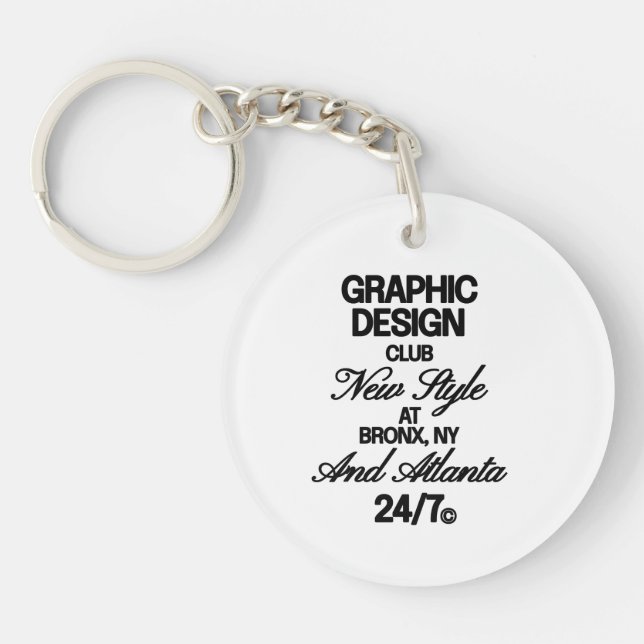 Graphic Design Club Keychain (Front)