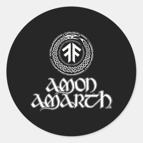 Graphic Design of Amon Amarth Fan Merchandise Classic Round Sticker