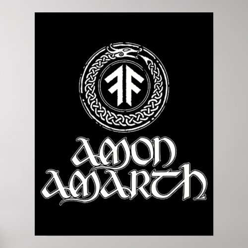 Graphic Design of Amon Amarth Fan Merchandise Poster