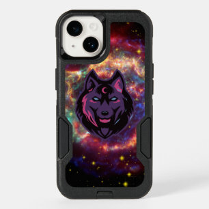 Graphic Design, Purple Cosmic Wolf OtterBox iPhone 14 Case