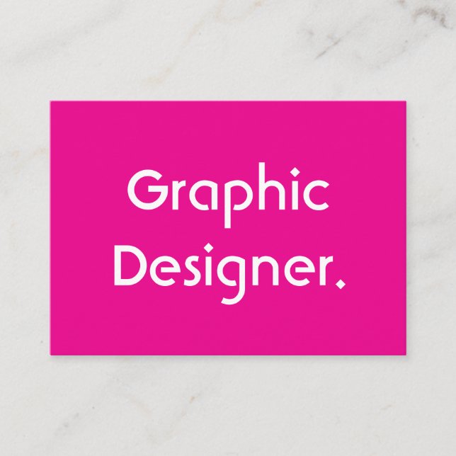 Graphic Designer  Business Card (Front)
