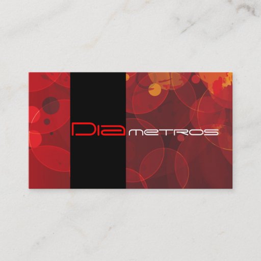 Customizable Graphic designer circles custom business card