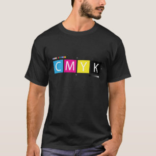 Graphic Designer CMYK Pre-Press Colors T-Shirt