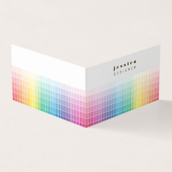 Graphic Designer Color Swatch Palette Sample Business Card by Pip_Gerard at Zazzle