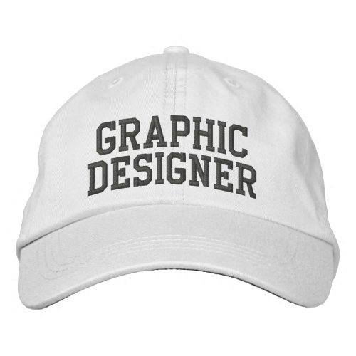 Graphic Designer Embroidered Hat