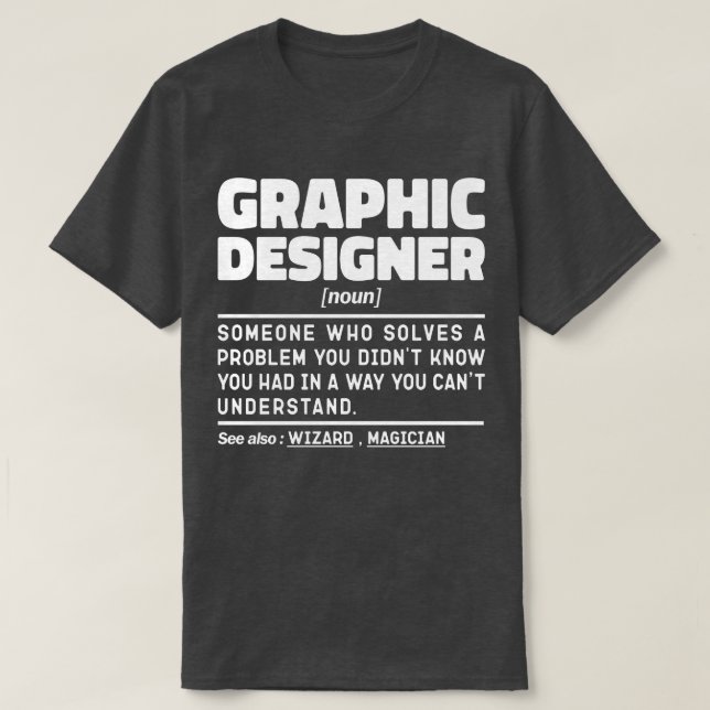 Graphic Designer Noun Professional Creator Design  T-Shirt (Design Front)