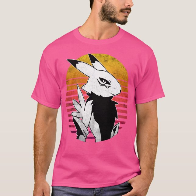 Graphic Digital Monsters Anime Characters Renamon  T-Shirt (Front)