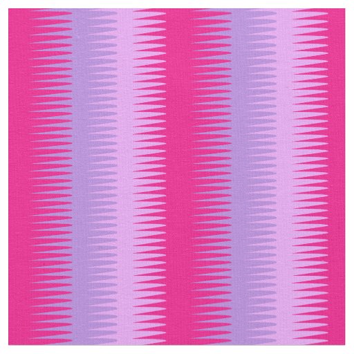 Graphic dogtooth stripe pattern pink purple fabric