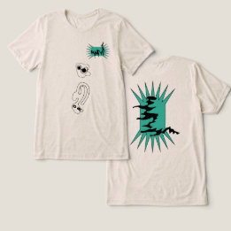 graphic doodling on earth Tri-Blend shirt