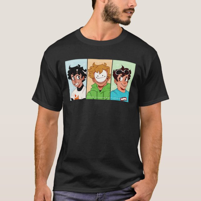 Graphic Dream-SMP Cosplay Design Playing Videogame T-Shirt (Front)