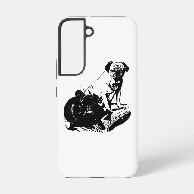Graphic Duo, Modern Device Samsung Galaxy Case (Back)