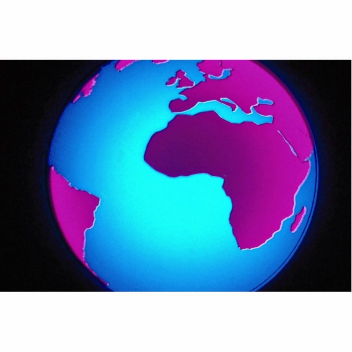 Graphic Earth over black background Cut Outs