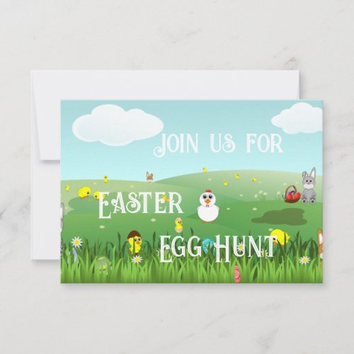 graphic Easter landscape Personalized Announcement
