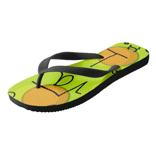 Graphic  flip flops (Angled)