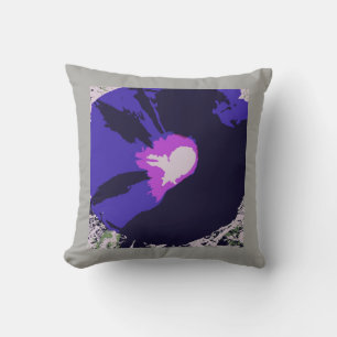 Graphic Floral Throw Pillow