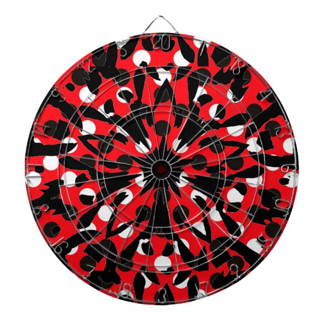 Graphic Flower Dart Board (Front)