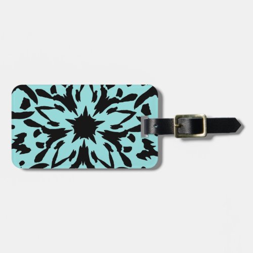 Graphic Flower Luggage Tag
