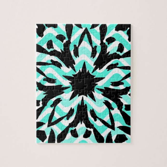 Graphic Flower Puzzle (Vertical)