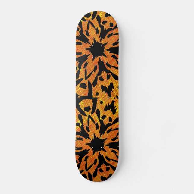 Graphic Flower Skateboard (Front)