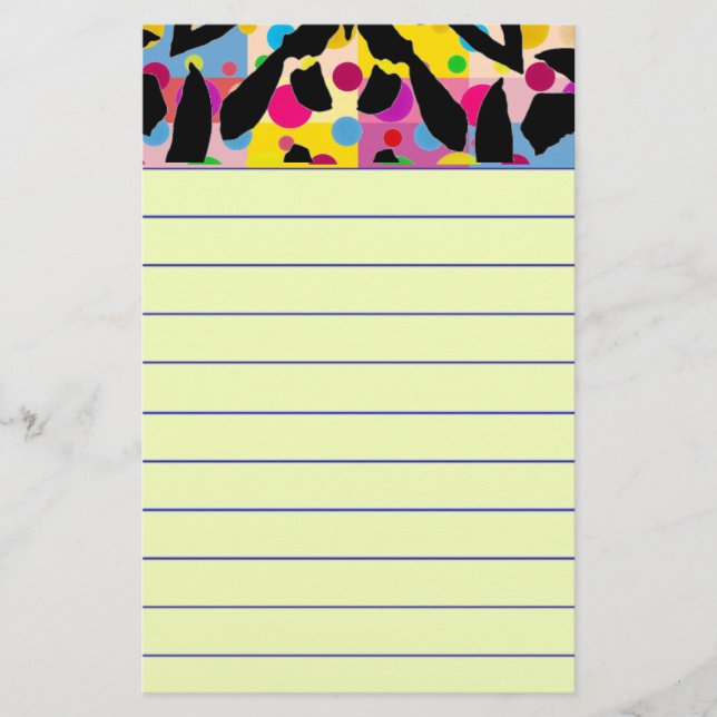 Graphic Flower Stationery (Front)