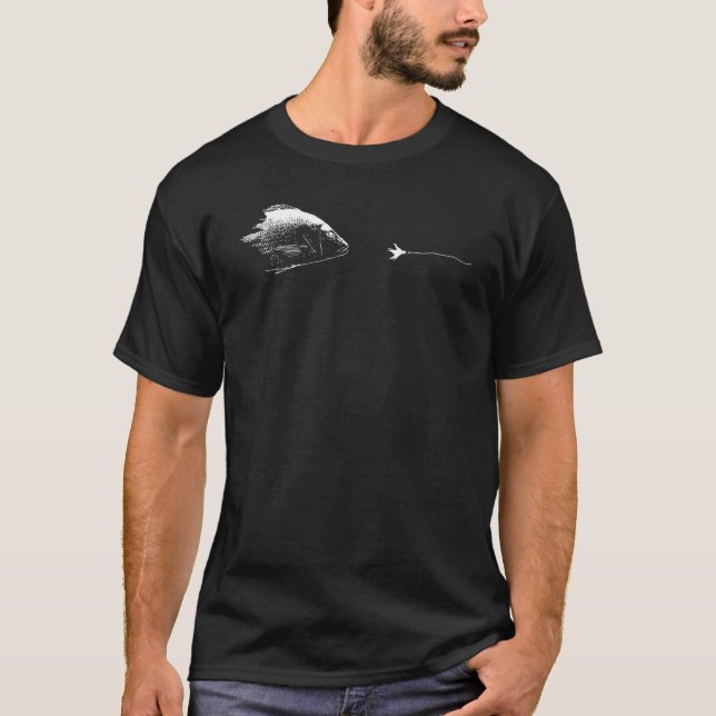 Graphic Fly Fishing Hook Line  Fish Redfish 1 T-Shirt (Front)