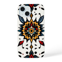 Graphic Folk Art Starburst Phone Case
