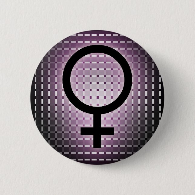 Graphic for Womens day Pinback Button (Front)
