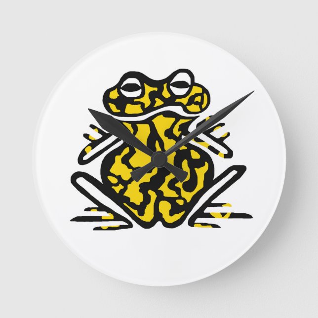 Graphic FROG- Wildlife Australia - round clock (Front)