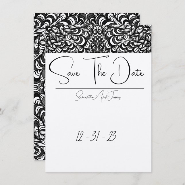 Graphic Gains: Save The Date (Front/Back)