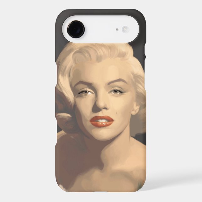 Graphic Gray Marilyn Case-Mate iPhone Case (Back)