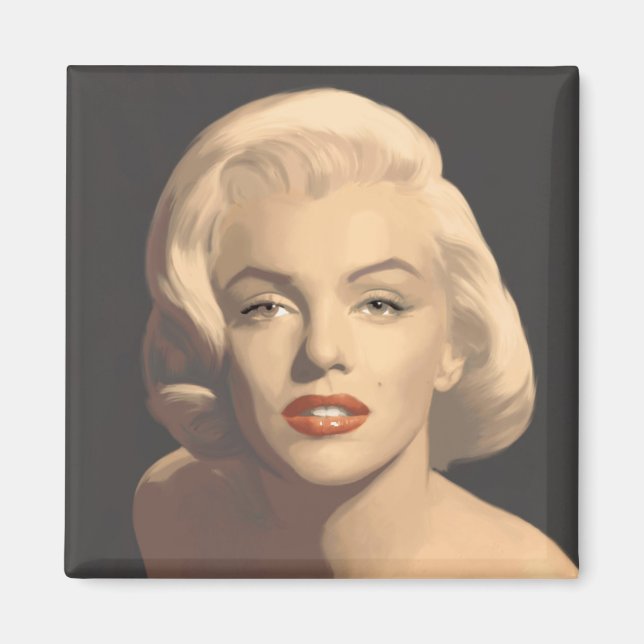 Graphic Gray Marilyn Magnet (Front)