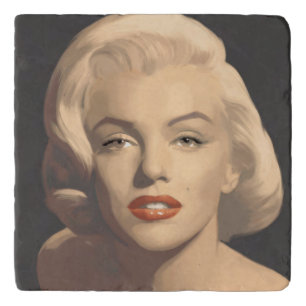 Graphic Gray Marilyn Trivet