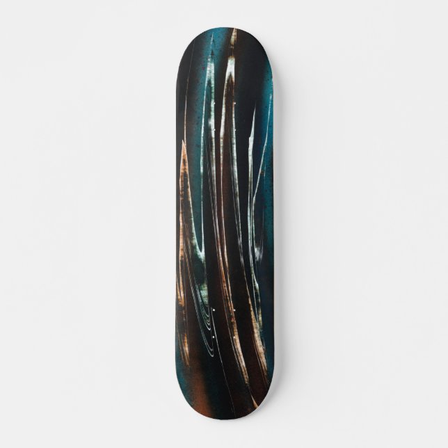 Graphic Grunge Wave Skateboard (Front)