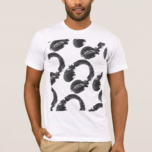 graphic headphones T-Shirt (Front)