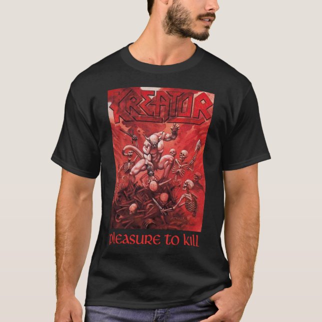 Graphic Kreator Bands Music - Pleasure to Kill Cla T-Shirt (Front)