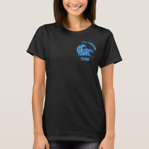 Graphic Lake Tawakoni Texas Pocket Wave Souvenir T-Shirt
