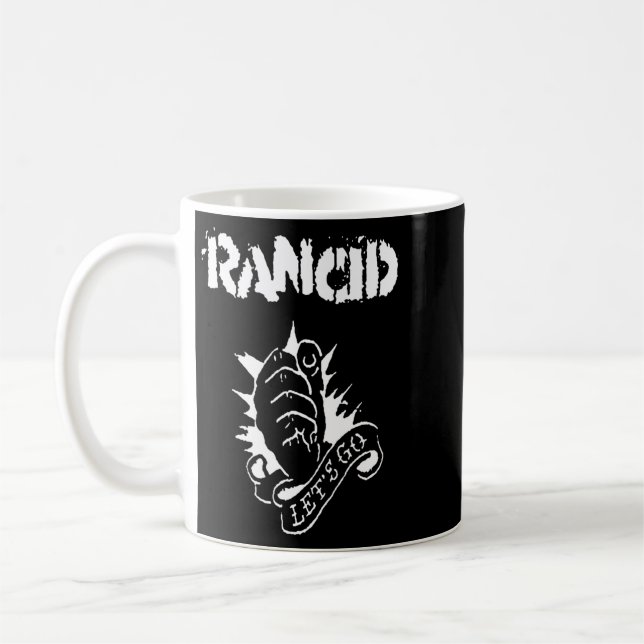 Graphic Lets Lets Gogo Rancid Logo Music Rock Band Coffee Mug (Left)